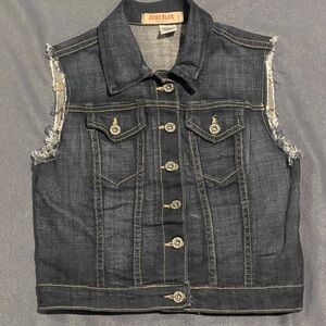 Judy Blue jean vest women’s size small NWOT blue‎